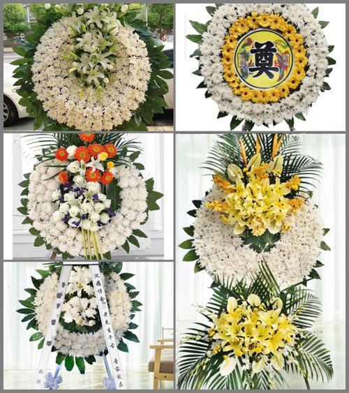 湖南永州祁阳县黎家坪镇松山湾村花圈速递